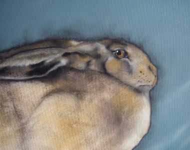 July Hare by Heidi Wickham Original painting Irish Art Kilbaha Gallery