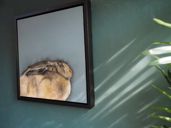 July Hare by Heidi Wickham Original painting Irish Art Kilbaha Gallery