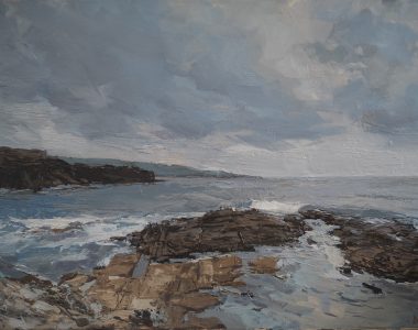 Clouds Gathering Seascape Painting by Ivan Daly for Kilbaha Gallery Irish Art Painting Gallery Ireland WAW