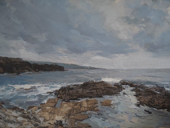 Clouds Gathering Seascape Painting by Ivan Daly for Kilbaha Gallery Irish Art Painting Gallery Ireland WAW