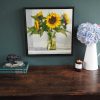 Sunflowers oil painting by Bairbre Duggan Flowers Oils Irish Art Gallery Ireland Interiors