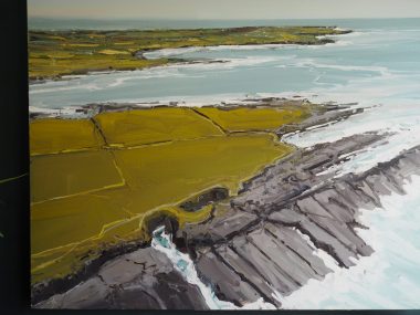 Ariel of Ross by Kaye Maahs oil painting waw loophead Kilbaha Gallery Irish Art seascape