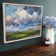 Big Clouds oil painting by Bairbre Duggan landscape clouds West of Ireland landscape painting Irish art