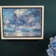 Light Break oil painting by Bairbre Duggan landscape clouds West of Ireland landscape painting Irish art
