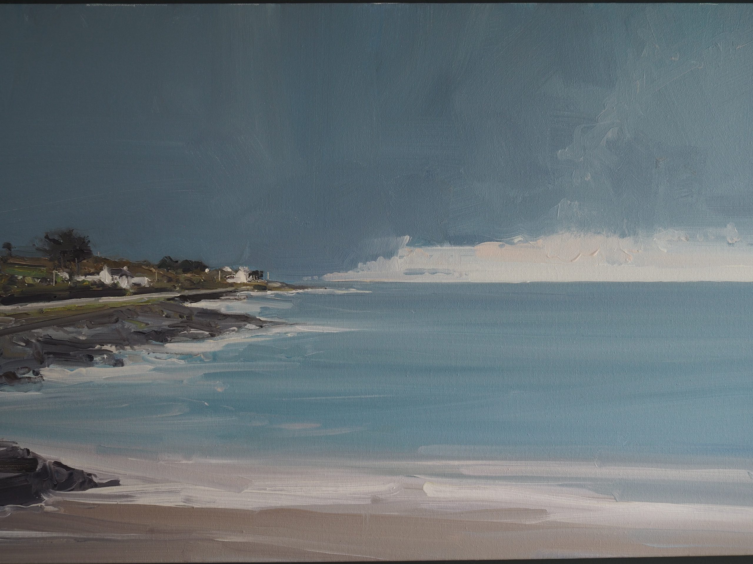 Heart off Guard Kaye Maahs seascape oil painting for Kilbaha Gallery WAW Irish art