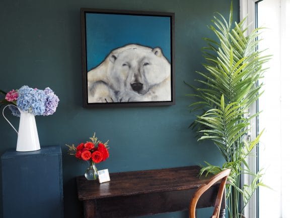 Heidi Wickham Polar Bear Painting Irish Art Kilbaha Gallery