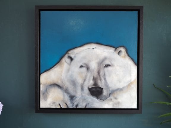 Heidi Wickham Polar Bear Painting Irish Art Kilbaha Gallery