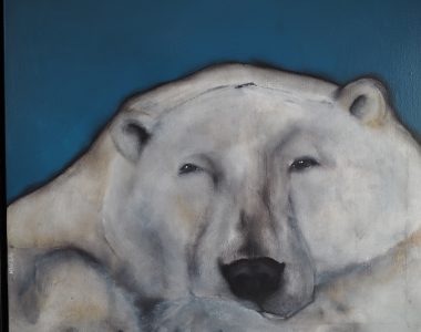 Heidi Wickham Polar Bear Painting Irish Art Kilbaha Gallery