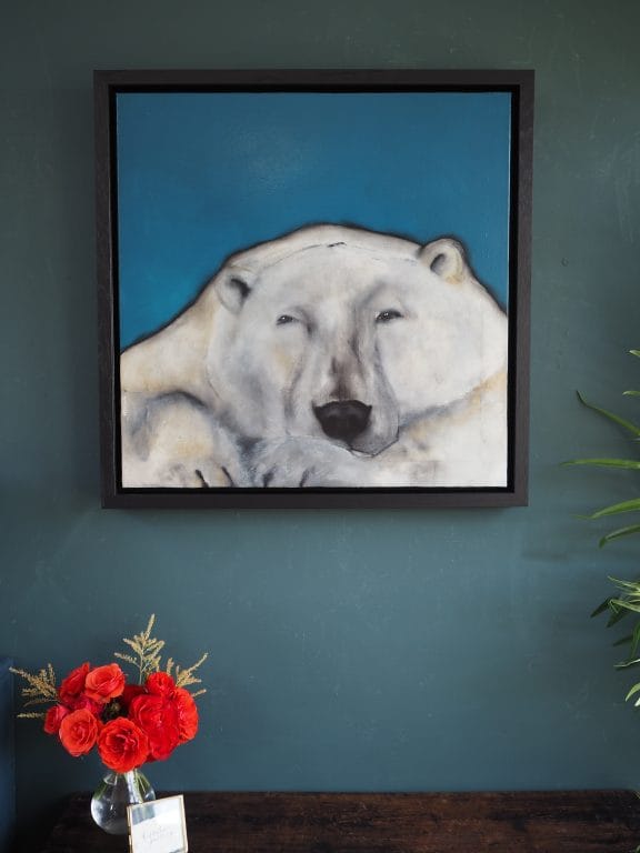 Heidi Wickham Polar Bear Painting Irish Art Kilbaha Gallery