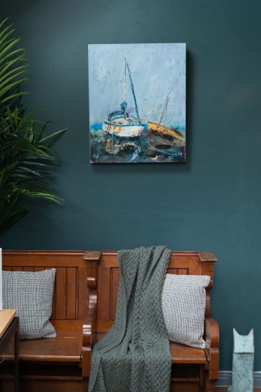 Boats Danny Vincent Smith Kilbaha Gallery Ireland's contemporary art gallery on the WIld Atlantic Way West of Ireland Interiors Original Art Irish gifts design decor