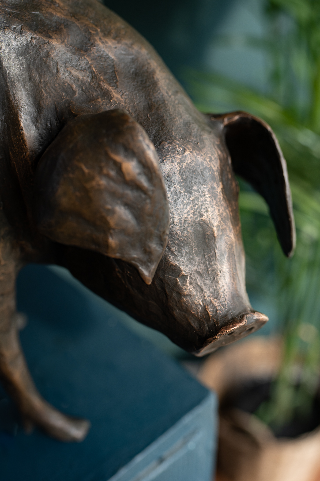 Krys Pomeroy Bronze Pig Kilbaha Gallery Irish Art Sculpture Gallery in Clare