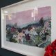 Carmel Madigan for Kilbaha Gallery Mixed Media flowers painting pink hues wild atlantic way Irish art