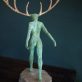 Adam Pomeroy Bronze figure Horned Goddess Bronze Sculpture Irish Art