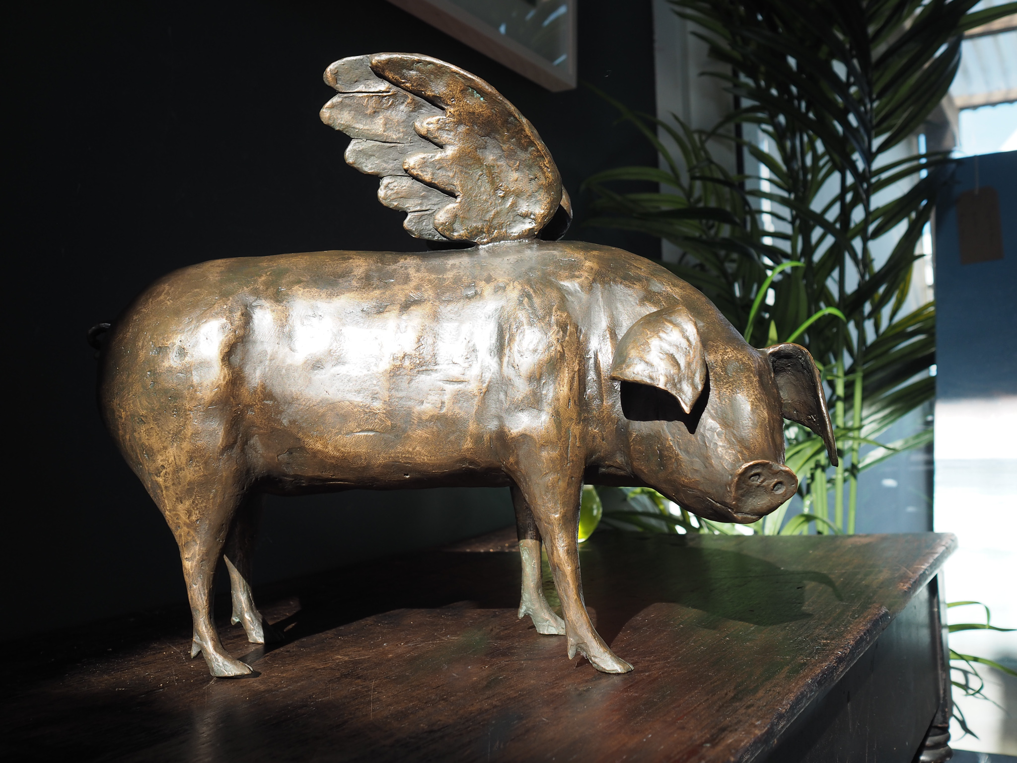 Krys Pomeroy Bronze Pig Kilbaha Gallery Irish Art Sculpture Gallery in Clare