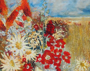 Eadaoin Harding Kemp Atlantic Garden Flowers Painting oils Irish Art West of Ireland