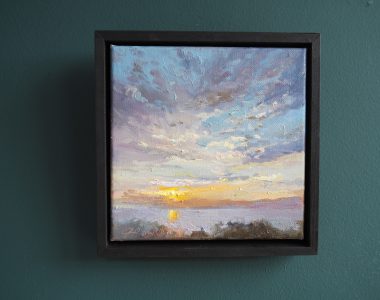 Fiona Power Dunmanus Bay Sunset 1 contemporary artist for Kilbaha Gallery Irish Art