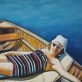 Gillian Kenny Shinnors Relaxing by the Sea Original oil painting Irish art Kilbaha Gallery