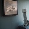 Heidi Wickham cat paintings original art Irish art animal paintings framed kilbaha gallery