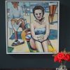 Gillian Kenny Shinnors Sun Bathing Original oil painting Irish art Kilbaha Gallery