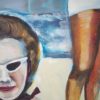 Gillian Kenny Shinnors Sun Bathing Original oil painting Irish art Kilbaha Gallery