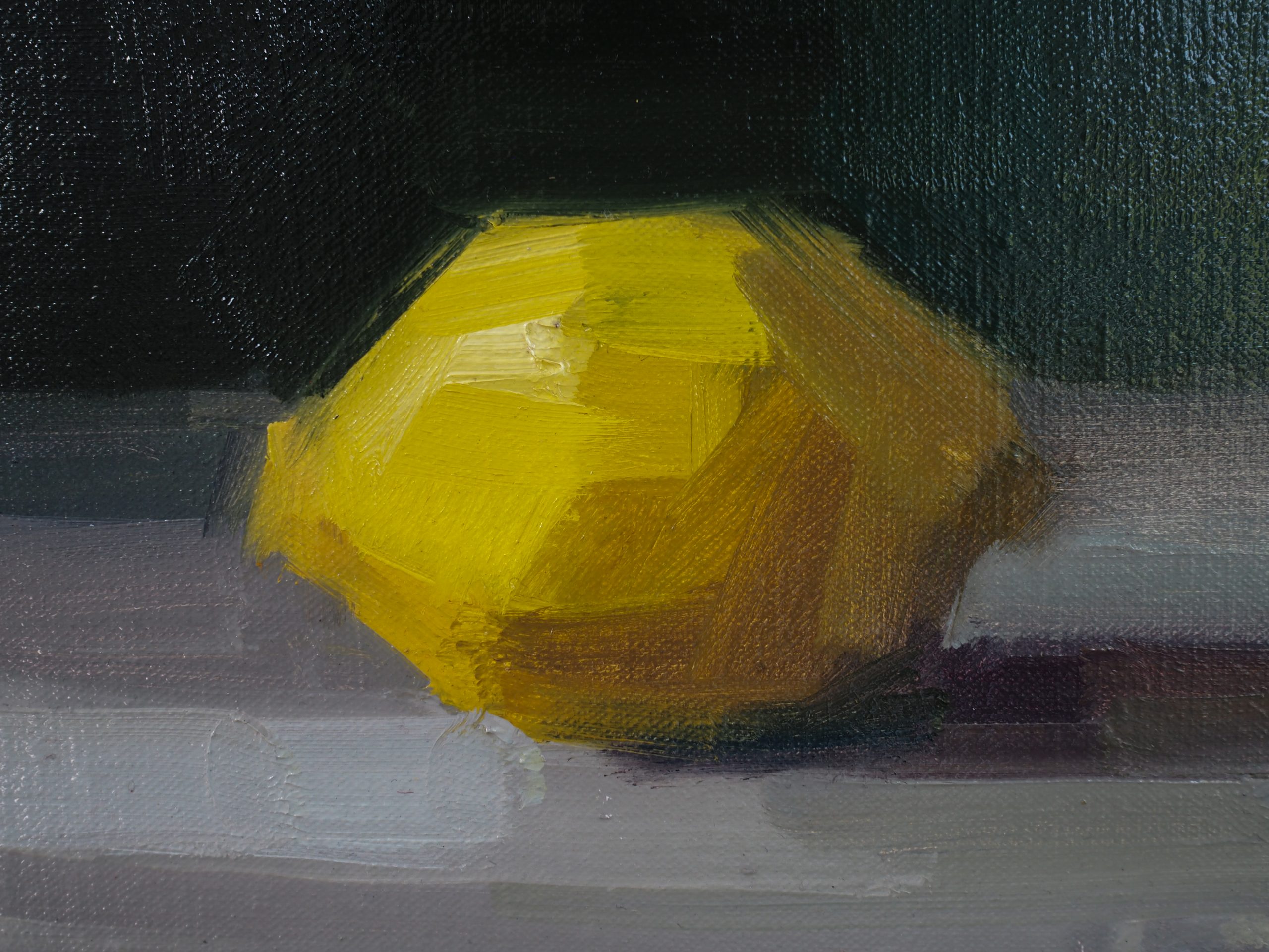 Bairbre Duggan Lemon Study Irish Art oil on canvas painting gallery in Clare Kilbaha Gallery