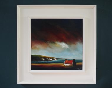 Living on the Atlantic Padraig McCaul cottage oil painting West of Ireland Wild Atlantic Way Irish Art