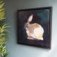 Small Hare €795 - Heidi Wickham acrylics animal paintings contemporary Irish art framed Kilbaha Gallery animals Hare