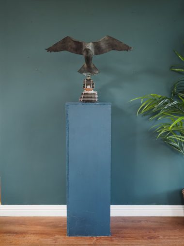 Kestrel in Bronze by Krys Pomeroy for Kilbaha Gallery Irish Art Sculpture Bird Bronze Kilbaha Gallery