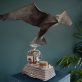 Kestrel in Bronze by Krys Pomeroy for Kilbaha Gallery Irish Art Sculpture Bird Bronze Kilbaha Gallery