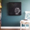 James the lab Heidi Wickham animal dog painting acrylic Irish art Ireland Gallerys Interiors
