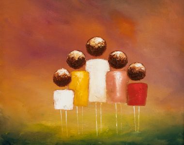 Padraig McCaul Ireland oil painting Family