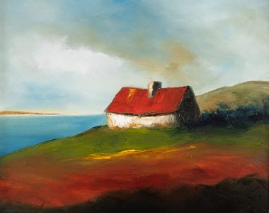 Padraig McCaul Irish cottage oil painting