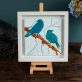 Mary Roberts Birds tile alcohol ink