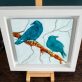 Mary Roberts Birds tile alcohol ink