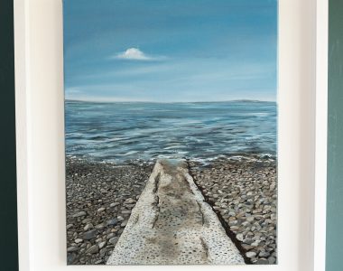 The rock Cappa Co Clare seascape D Irish artist