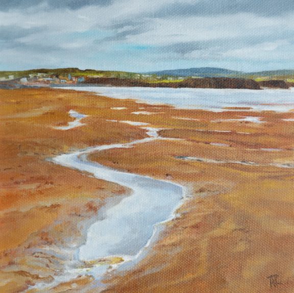 Mary Roberts Irish art oil on canvas framed original work Lahinch Kilbaha Gallery WAW Ireland