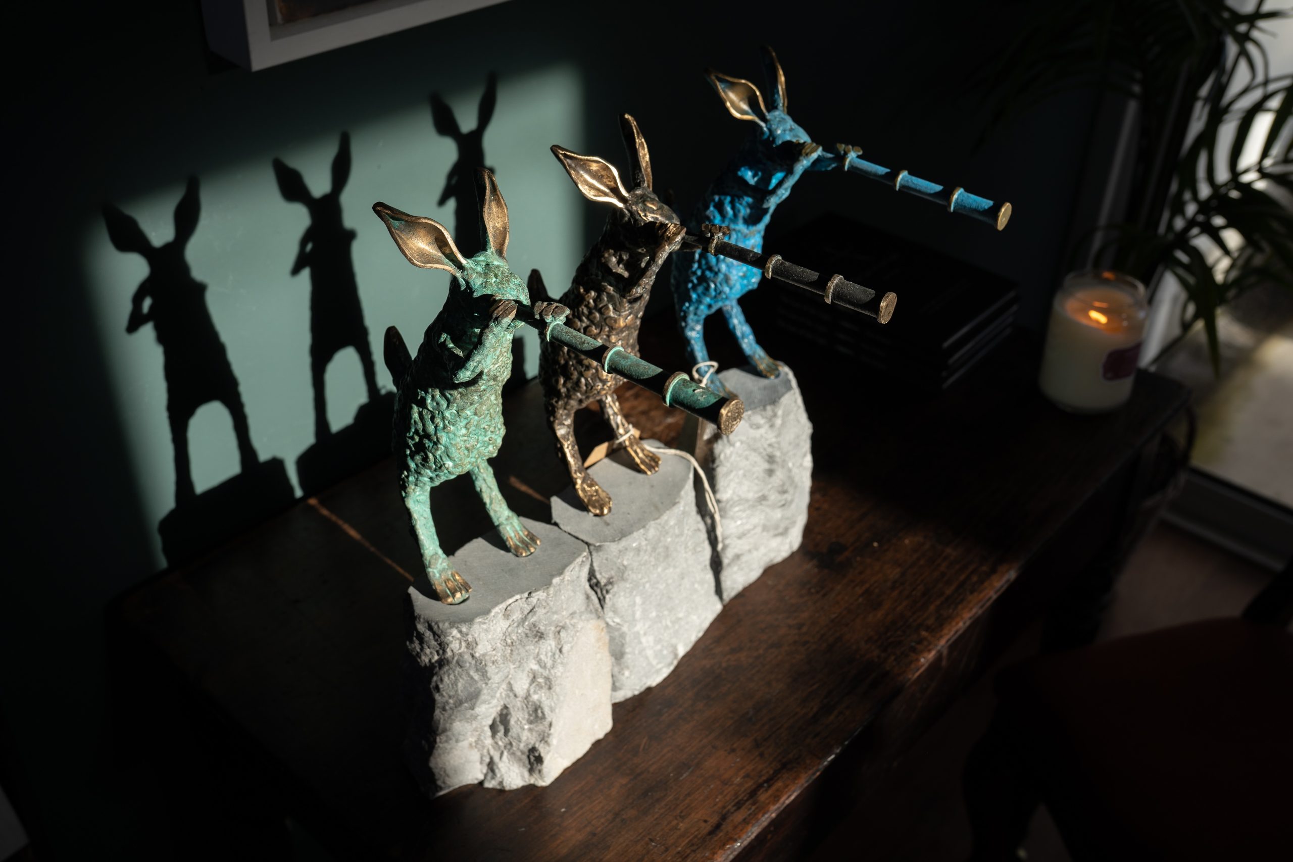 Donnacha Cahill Inquisitve Hare Series Bronze Kilbaha Gallery
