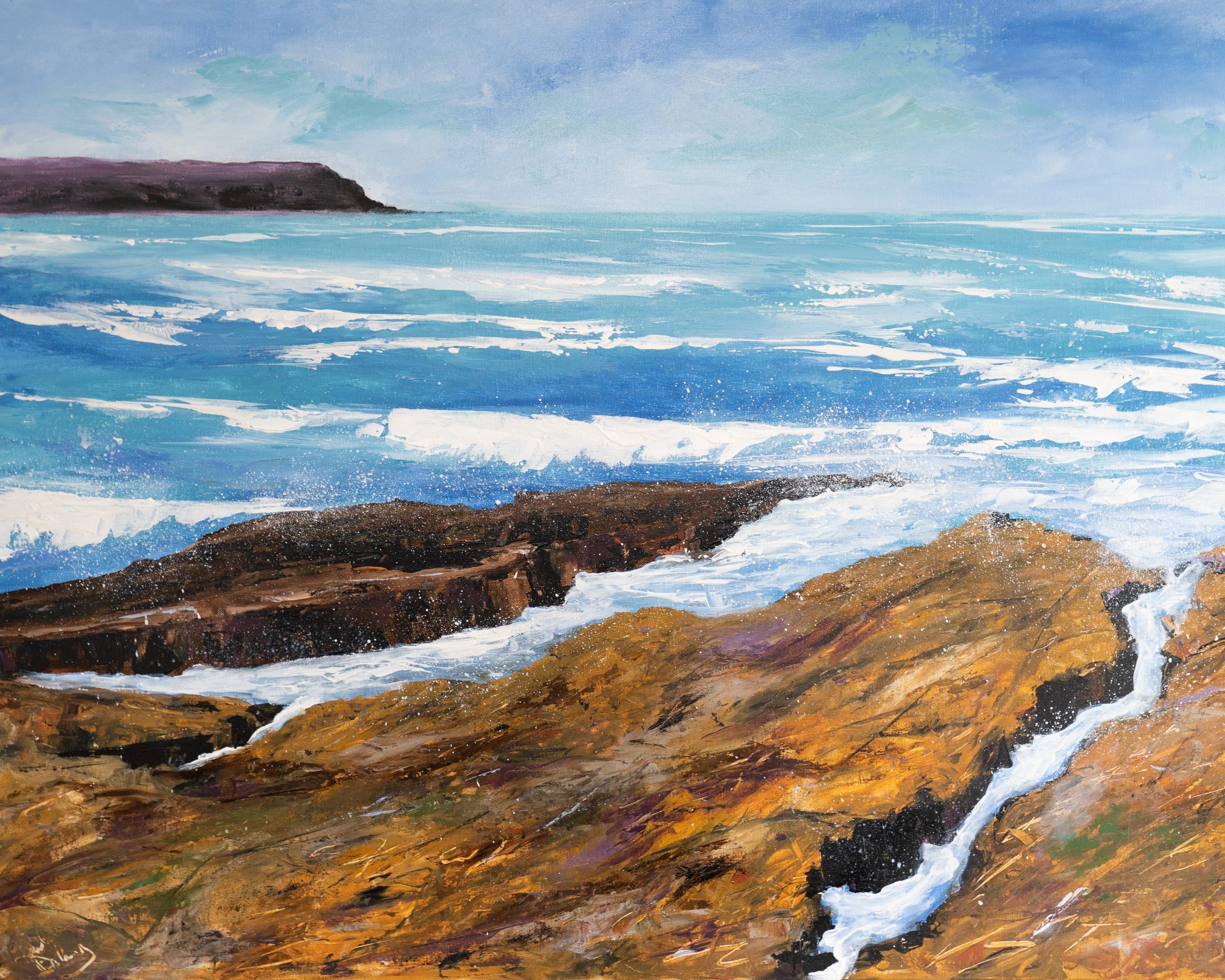 Pauline Dunleavy Irish artist Irish art Wild Atlantic Way Seascape landscape painting Gallery online Kilbaha Gallery Interiors Irish art