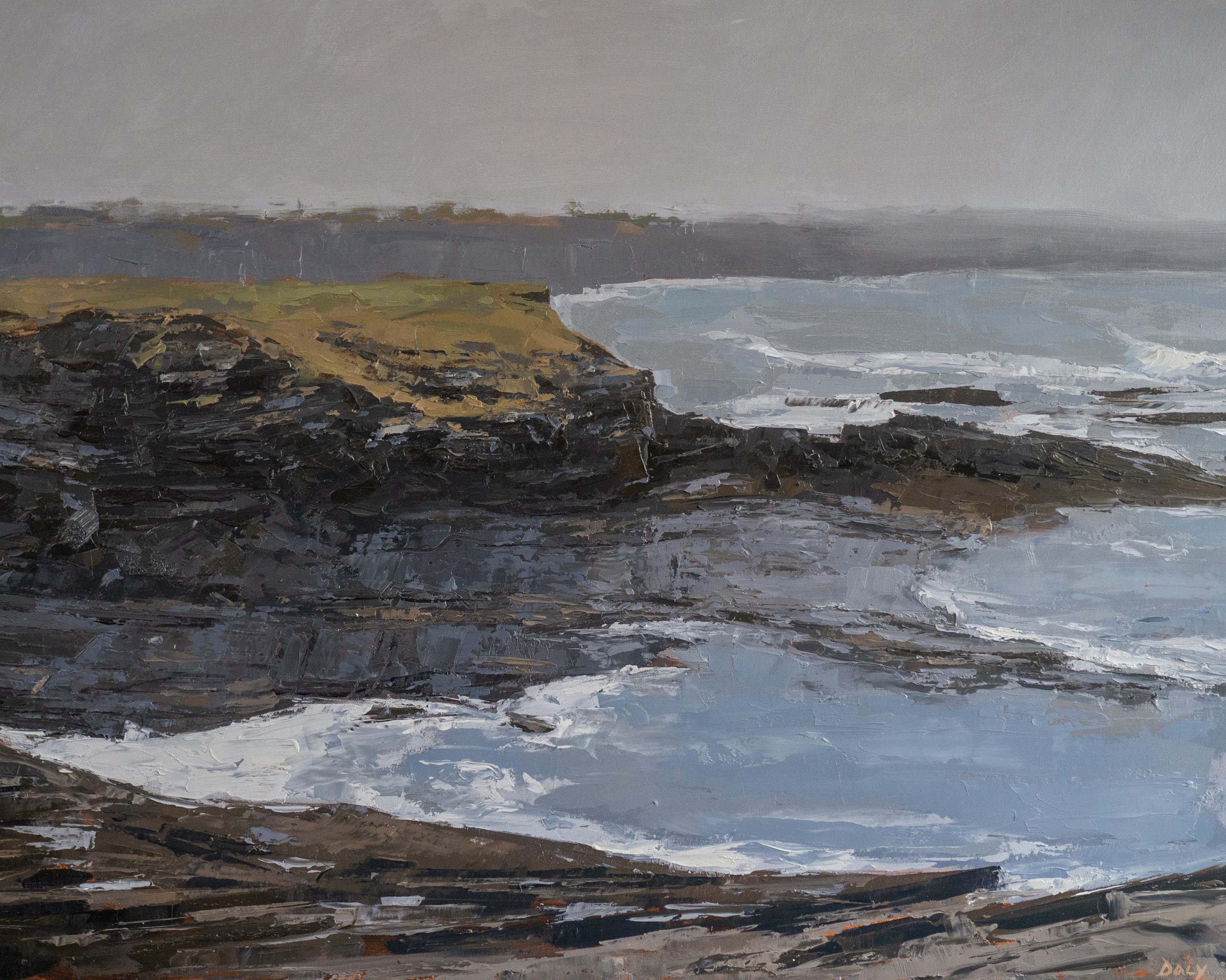 Ivan Daly seascape oil painting by Ivan Daly for Kilbaha Gallery Irish art online original work Kilbaha Gallery Wild Atlantic Way