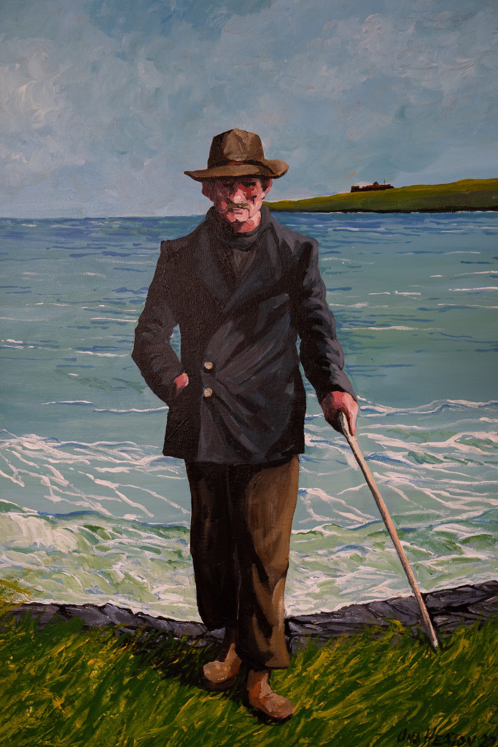 Una Heaton portait seascape oil paintinfor Kilbaha Gallery Irish art online original work Kilbaha Gallery Wild Atlantic Way