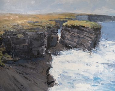 Ivan Daly seascape oil painting by Ivan Daly for Kilbaha Gallery Irish art online original work Kilbaha Gallery Wild Atlantic Way