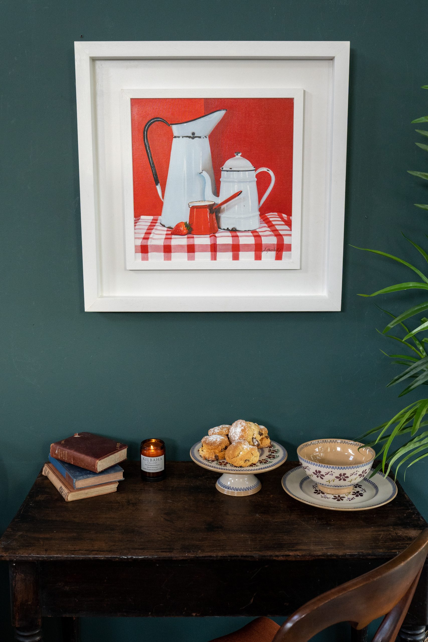 Stacked by Diana Marshall Irish art coffee pot tea pot cups press Irish art Irish Interiors painting gift