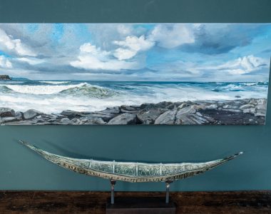 Off Doolin Pier by the artist D Irish art seascape oil painting original art Doolin Co Clare WAW interiors art painting gift