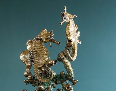 Arturas Karabanovas bronze sculpture seahorse