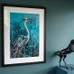 Heron Danny Vincent Smith Original painting Irish art bird interiors kilbaha gallery ireland