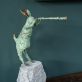 Donnacha Cahill Bronze Inquisitve Hare Series Stone Base Irish art Interiors telescope Kilbaha Gallery