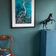 Heron Danny Vincent Smith Original painting Irish art bird interiors kilbaha gallery ireland