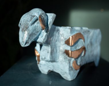 Seamus Connolly Bronze Sheep stylised bronze Irish art sculpture interiors art collections Kilbaha Gallery