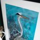 Heron Danny Vincent Smith Original painting Irish art bird interiors kilbaha gallery ireland