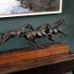 Siobhan Bulfin Bronze race horses sculpture equestrian equine interiors Irish bronze horse